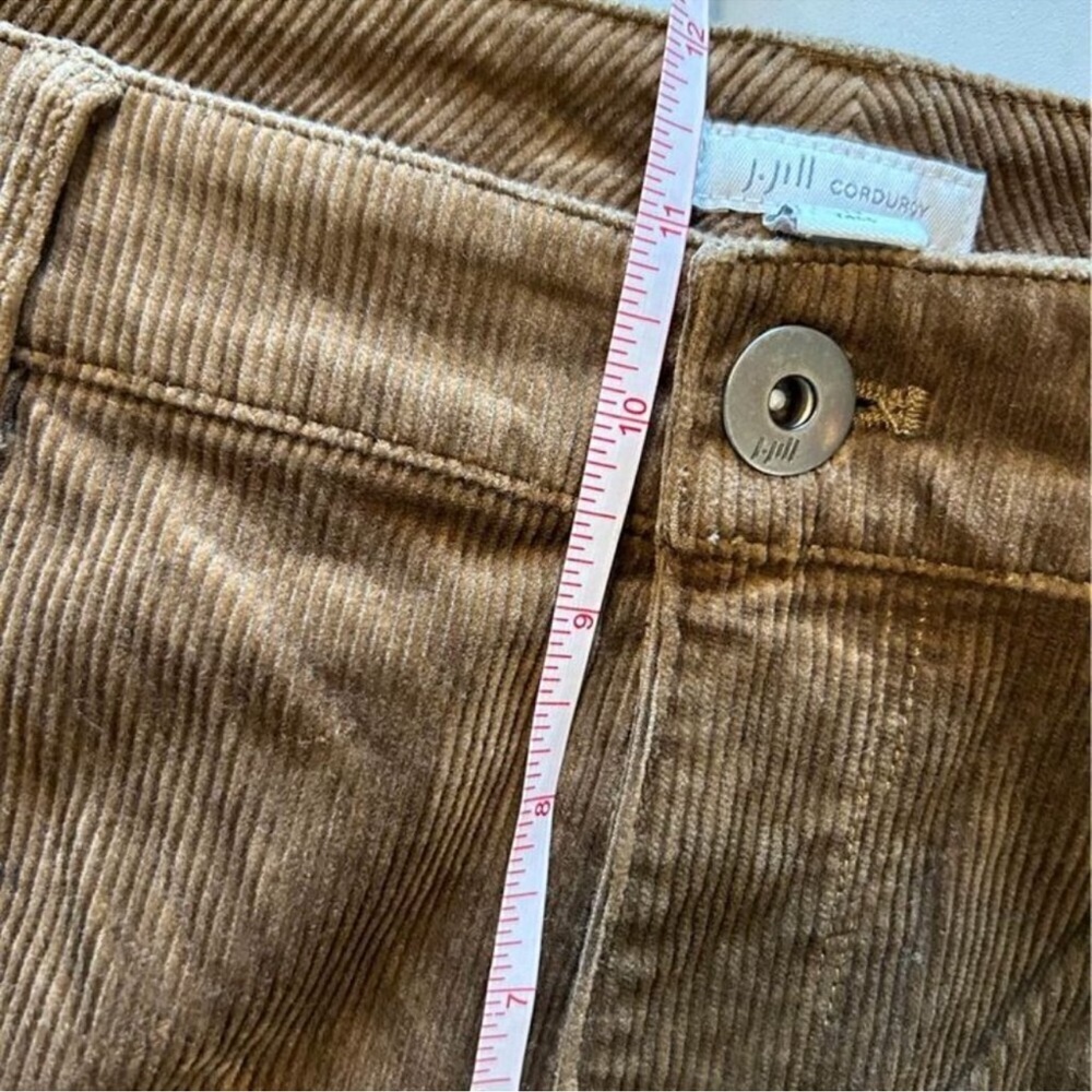 J. Jill Corduroy Brown Flare Style Women's Pants Size 14 Tall - Picture 7 of 9